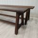 Farmhouse table 3m60 extendable solid oak and its two benches