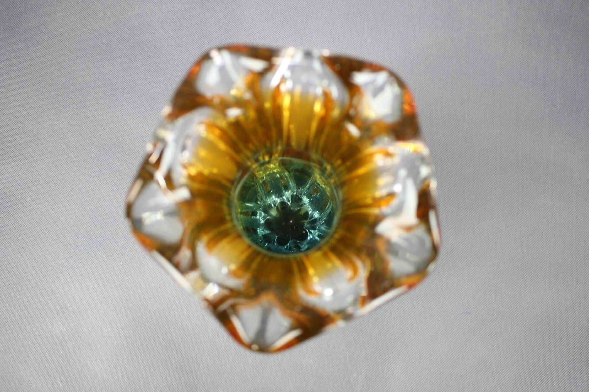 Bohemian art glass vase by Josef Hospodka for Chřibská Glassworks, 1960s