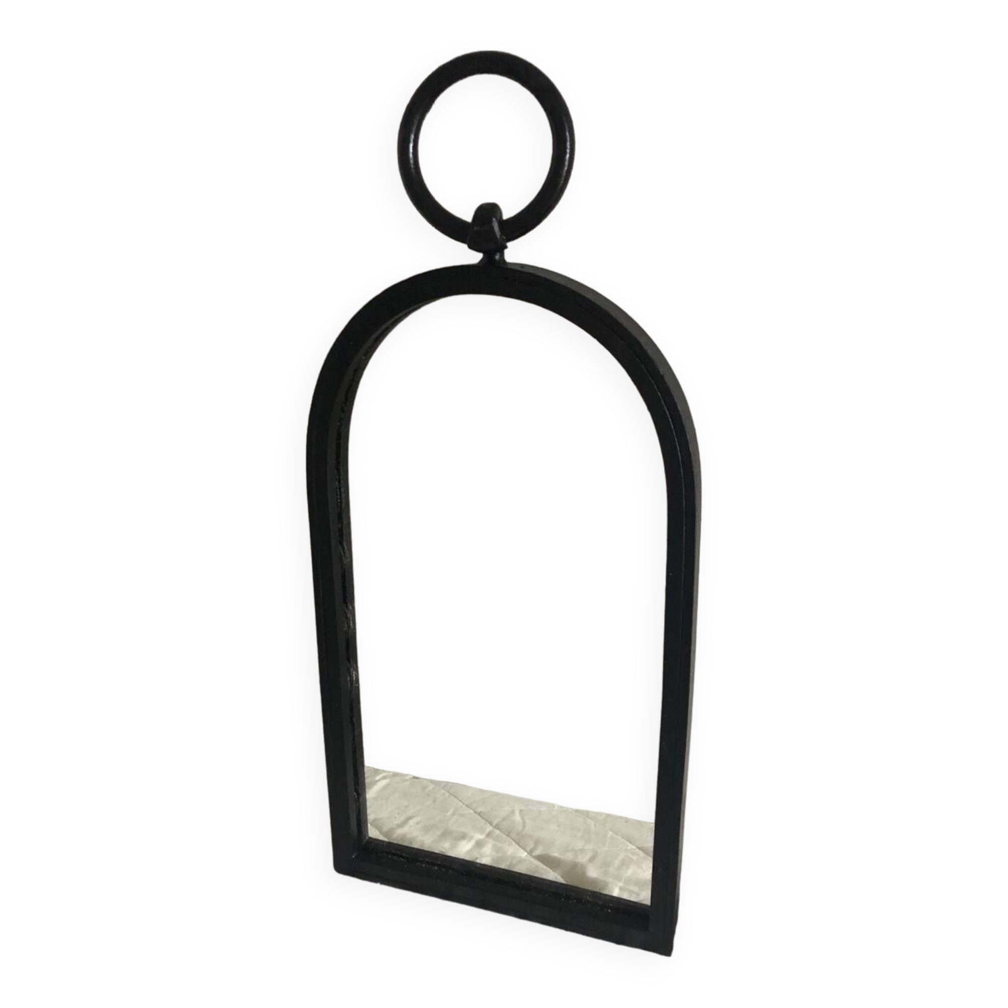 Large Brutalist Wrought Iron Mirror
