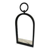 Large Brutalist Wrought Iron Mirror