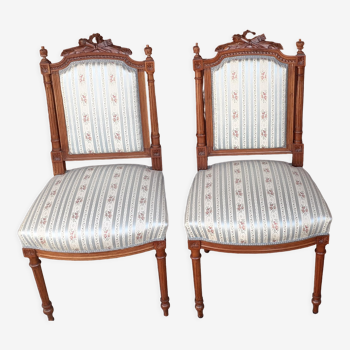 2 chaises salon Louis XVI