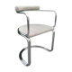 Chrome steel tube chair and fabric, 1970s