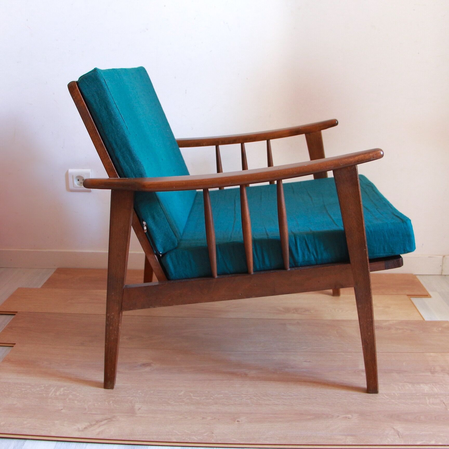 Scandinavian armchair in teak
