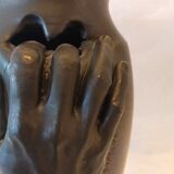 Ceramic vase, circa 50/60, signed