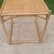Vintage rattan and wicker coffee table