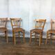 Série de 6 chaises bistrot Baumann troquet brasserie parisienne