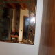 Vintage Hand printed Mirror by Braddell Enterprises | 1970s/80s