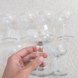 Faceted champagne glasses