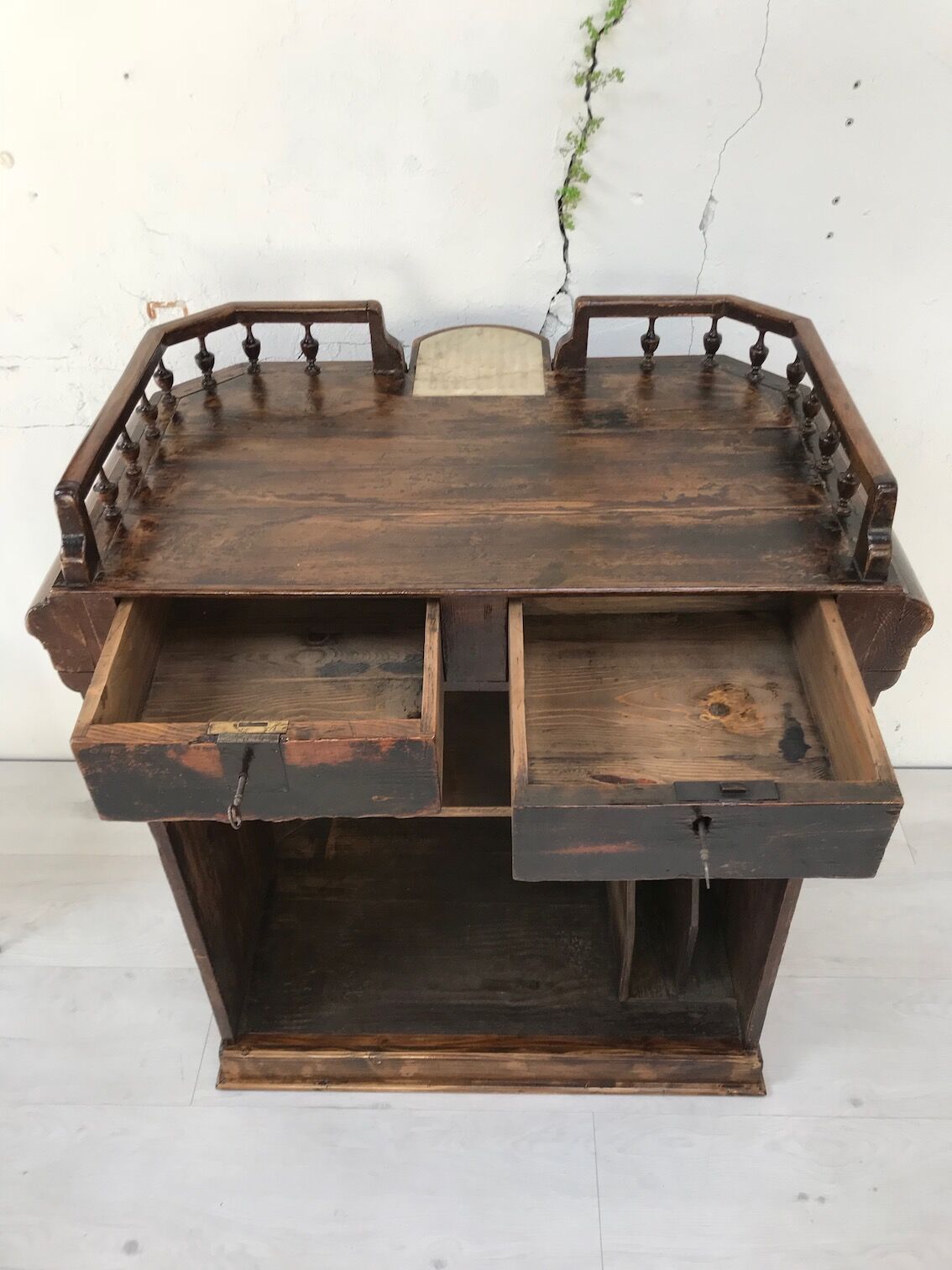 Checkout counter, circa 1900