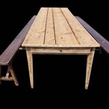 400 cm farm table and two benches