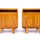 Pair of Art Deco bedside tables, Poland, 1950s.