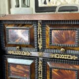 Cabinet in blackened wood and blond tortoiseshell, Italy, late 17th century