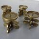 Italian Brutalist Candle Holders by Guiseppe Gallo for Gallo, 1960s, Set of 2