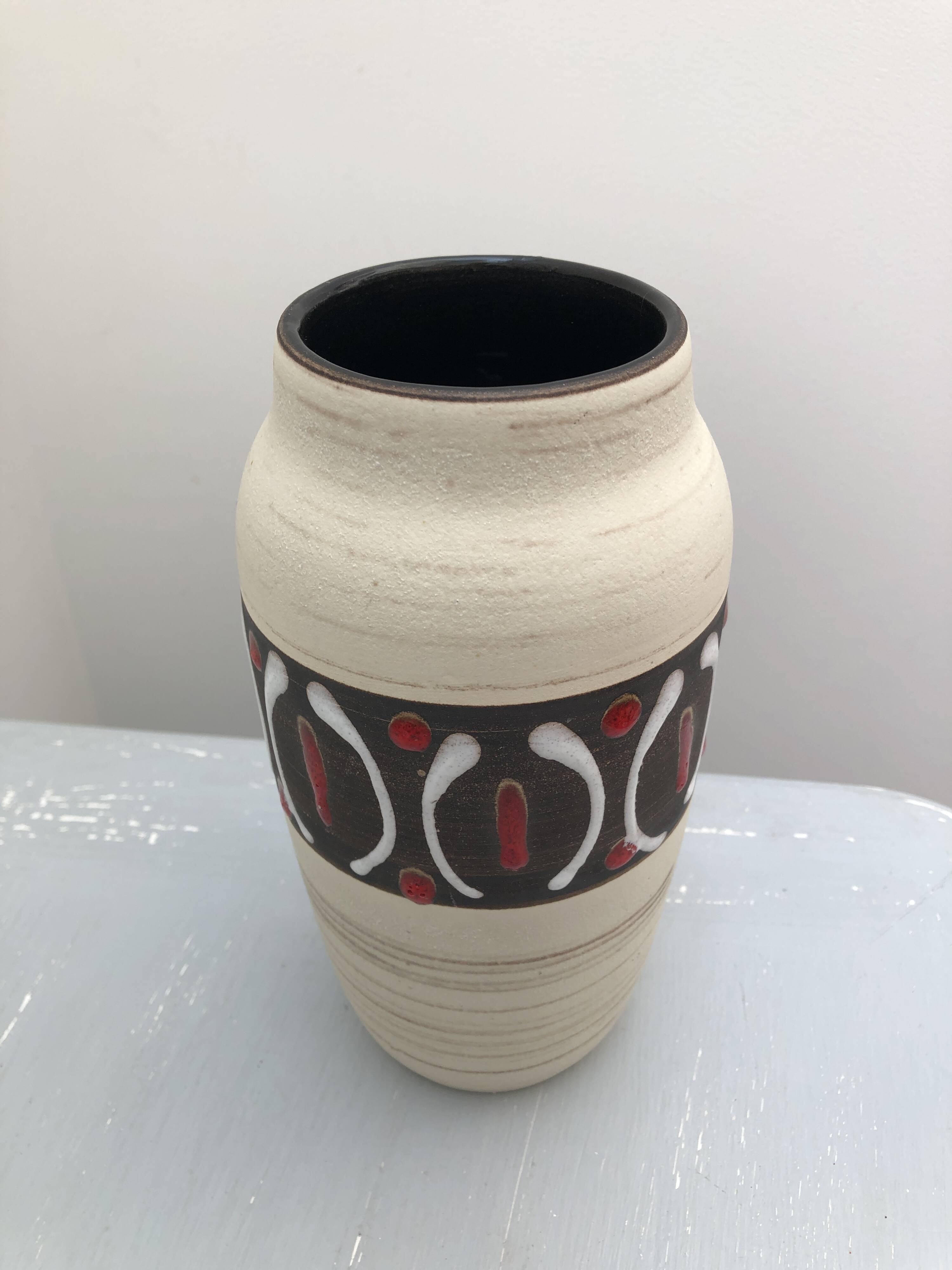 Vintage Vase Scheurich 242-22 – Ceramic West Germany – 60s/70s