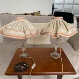 2 vintage bedside lamps
