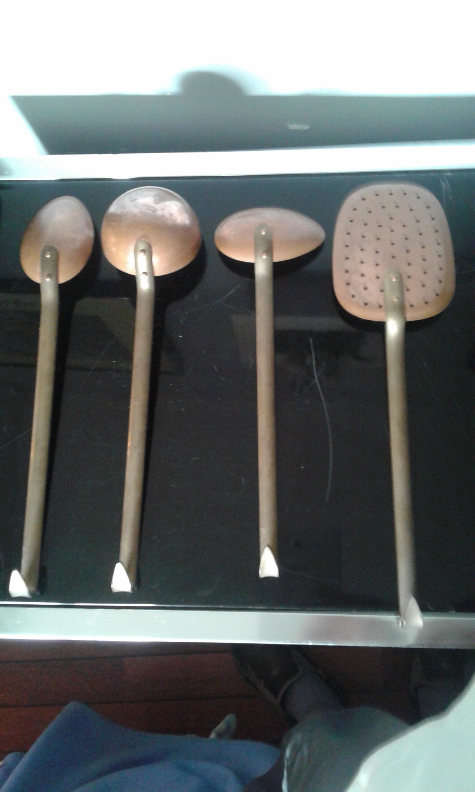Set of 4 vintage copper cookware