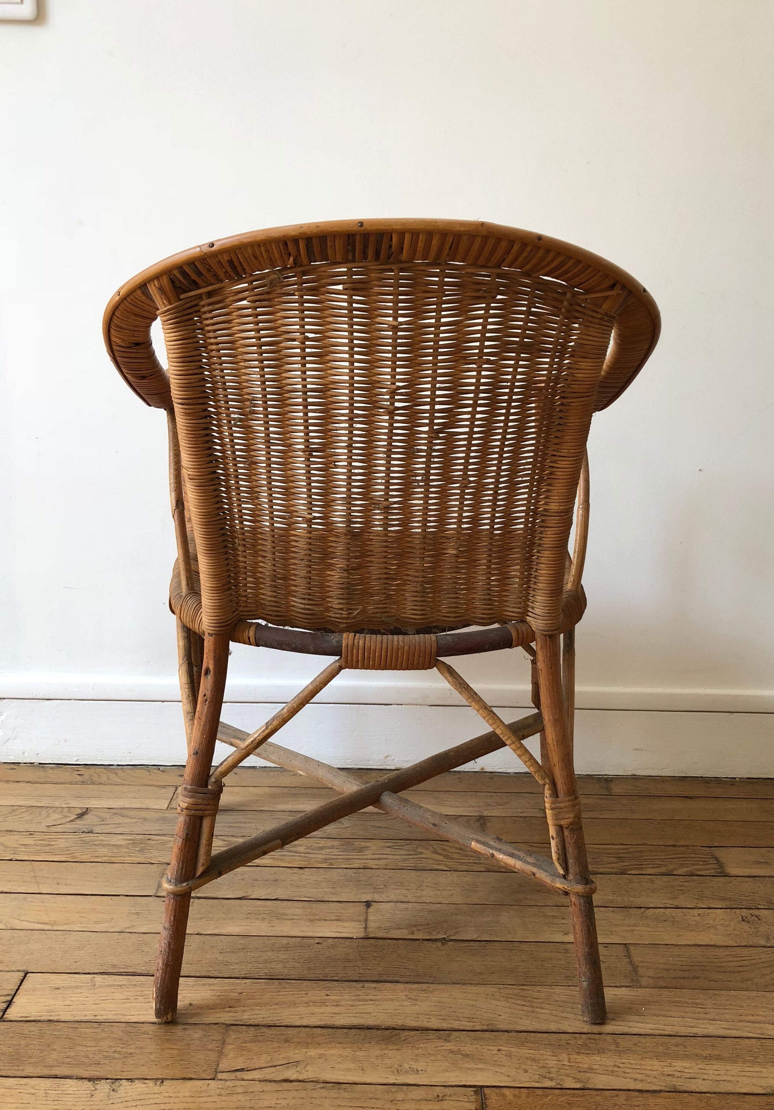 Fauteuil en osier 1900