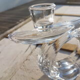 Candlesticks double arms crystal years 50-60