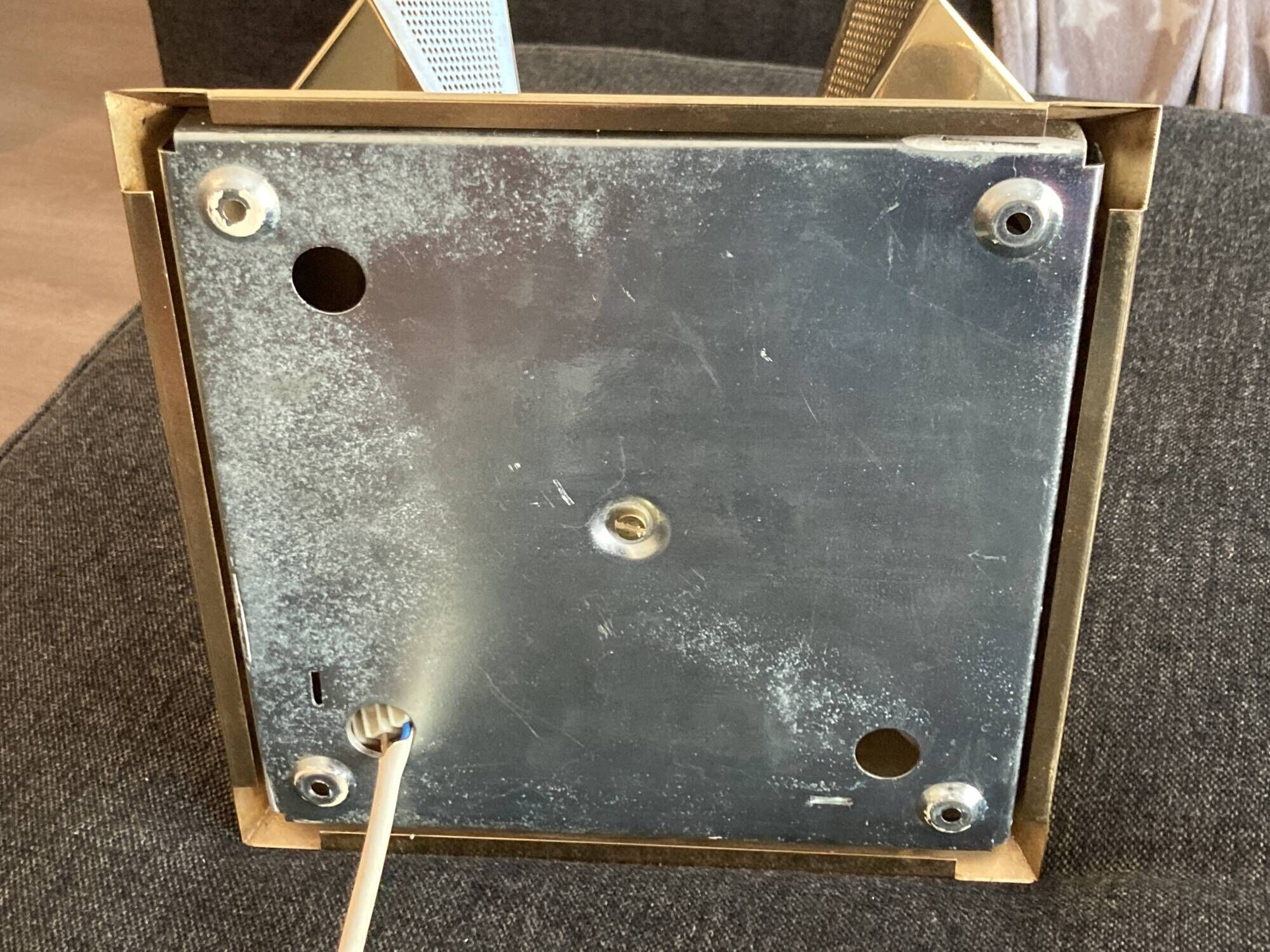 Vintage brass ceiling light OMI – Space Age design from the 1970s