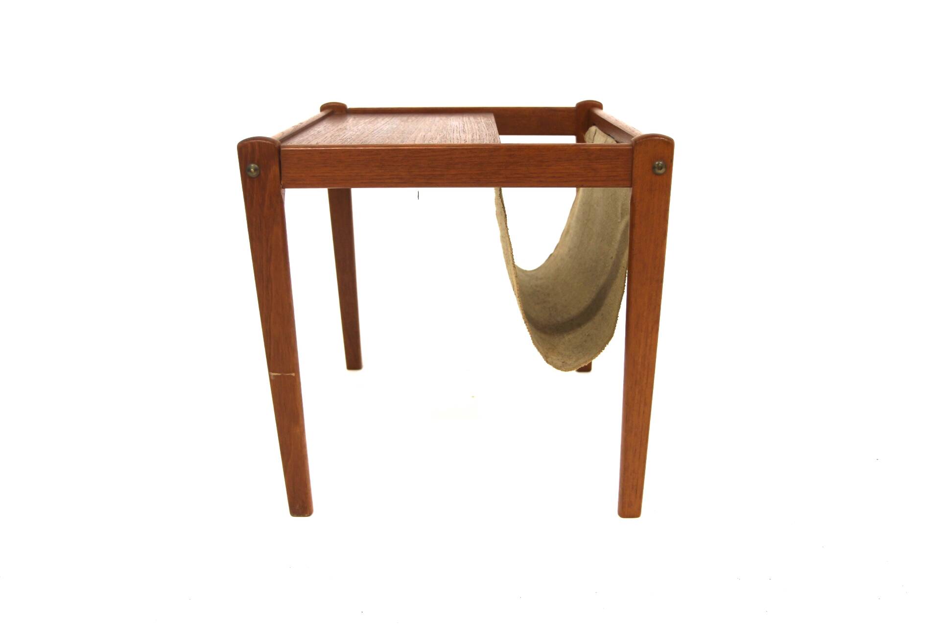 Scandinavian teak magazine rack, S.P Jensen, BRDR Furbo, Sweden, 1960