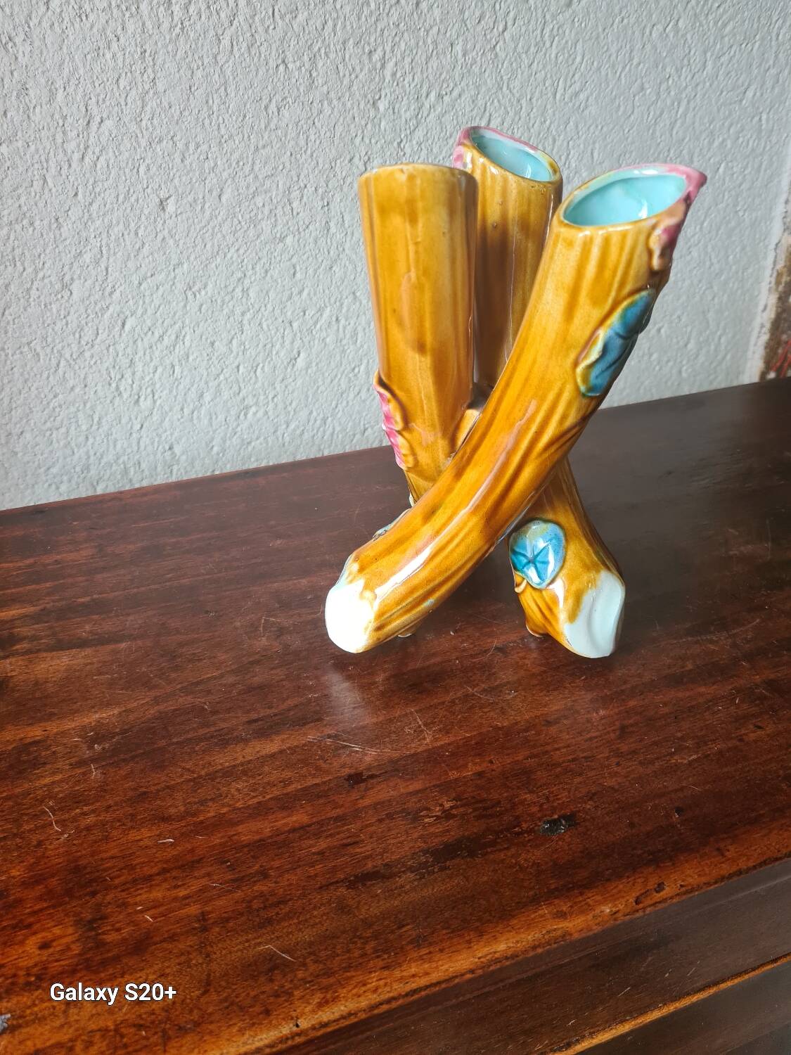 Art Nouveau slipware vase