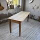 Table de ferme en pin et chêne