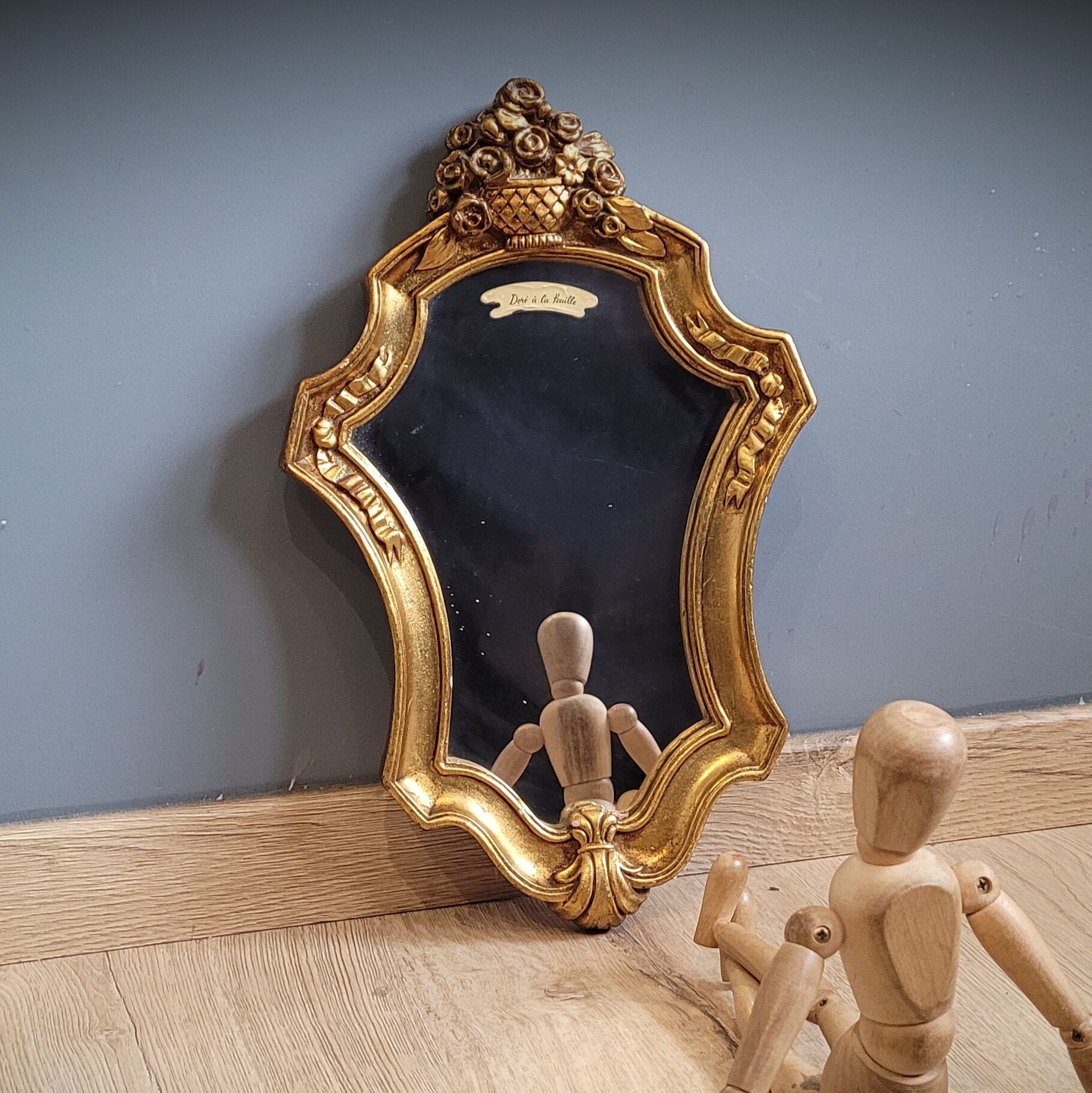 Golden mirror sheet 36x23cm