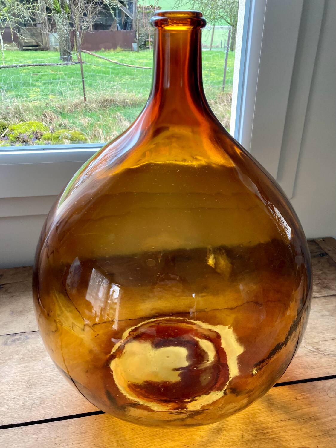 Amber demijohn 30L
