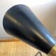 Vintage 1970s black metal cocotte lamp