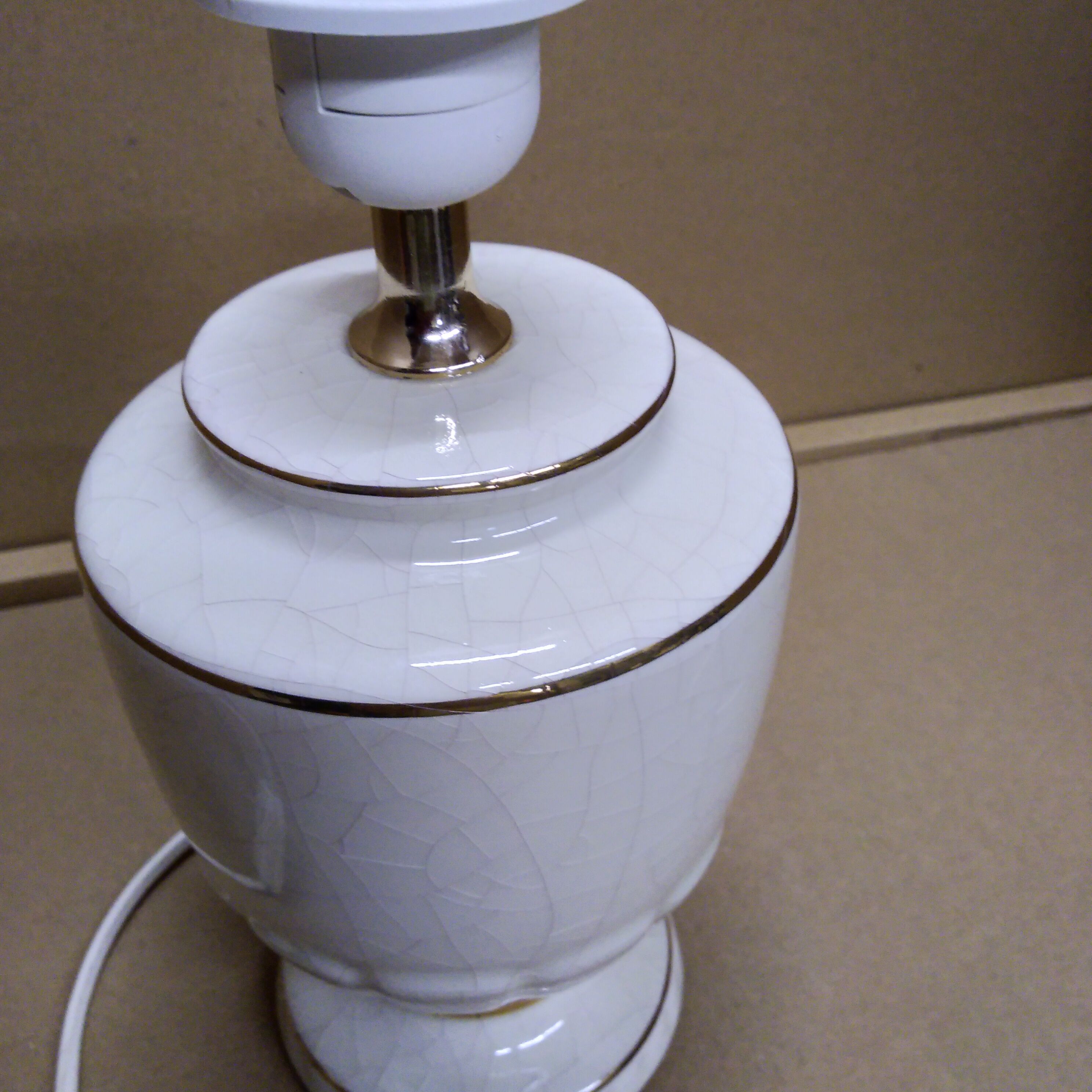 Vintage ceramic lamp foot