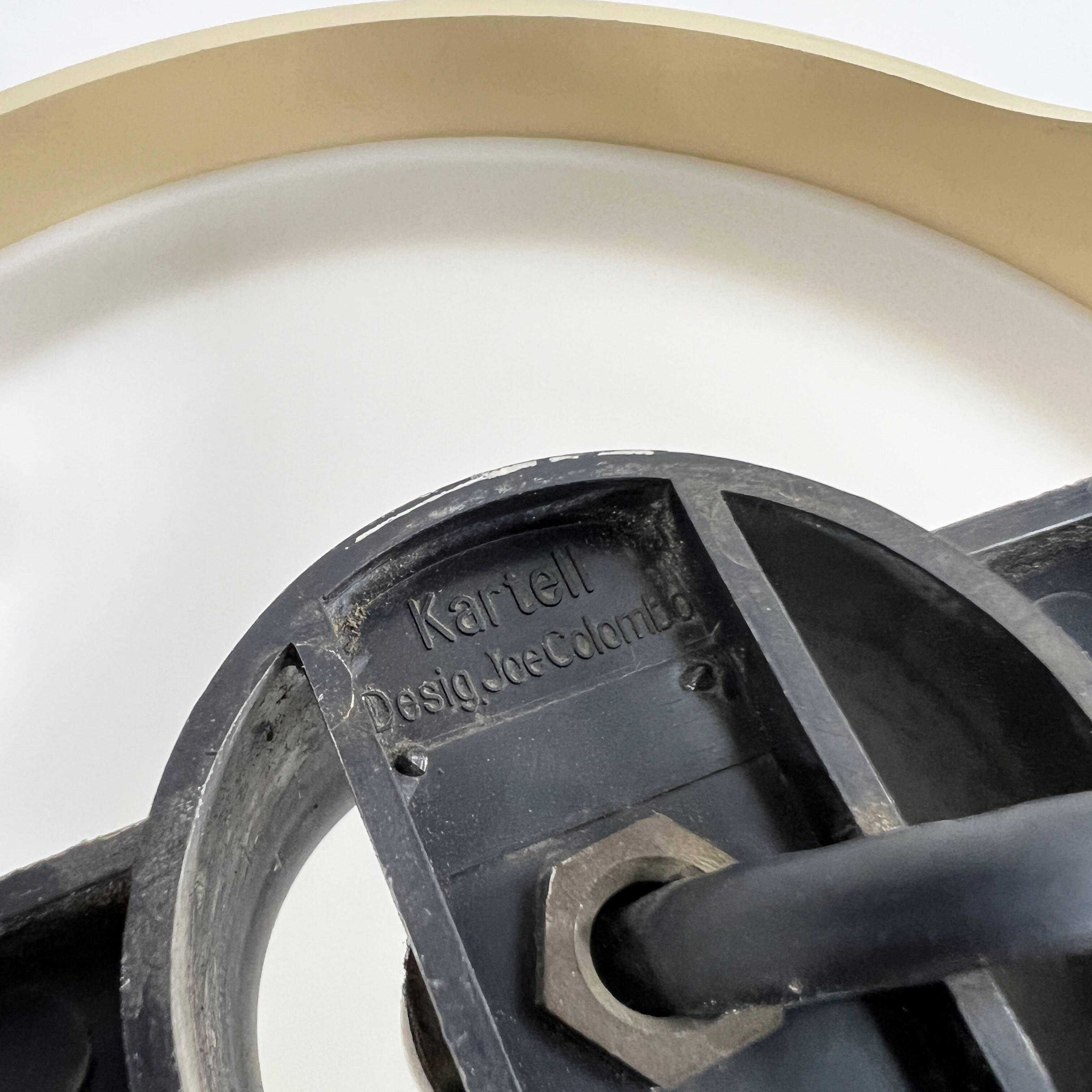 Pair of Quattro KD 4335 wall lights by Joe Colombo for Kartell, 1960