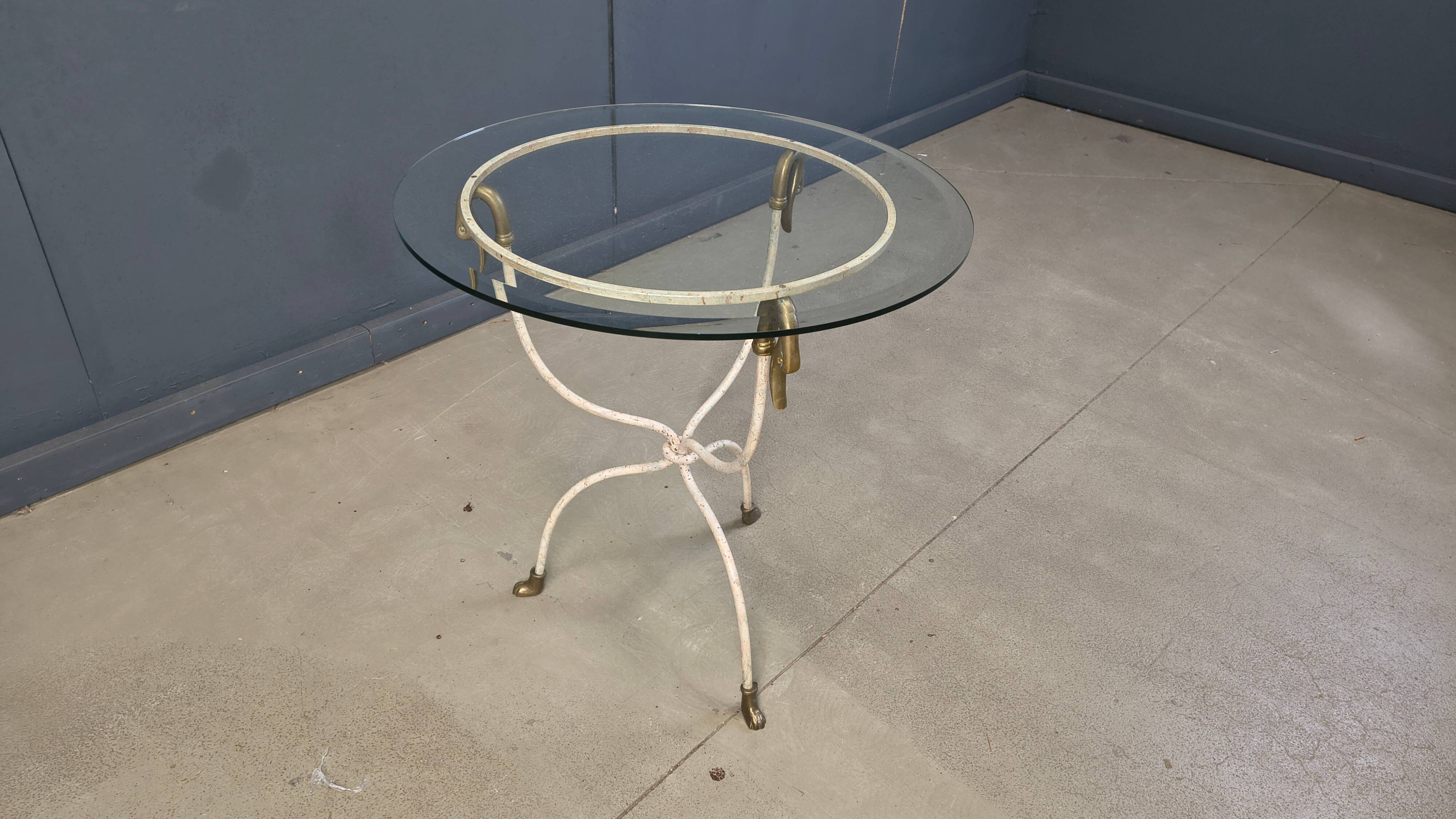 Mid-century Italian swan side table, 1970s