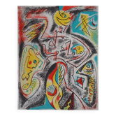 André masson: character under the stars - original lithograph