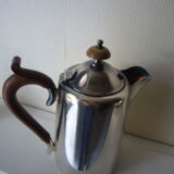 Silver metal teapot or coffee maker
