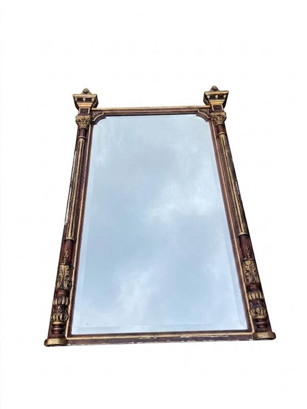 Grand miroir ancien 144 cm de style Empire - Miroir trumeau ou de cheminée