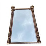 Large antique mirror 144 cm in Empire style - Trumeau or fireplace mirror