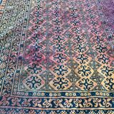 Carpet vintage made afghan turkmen hand 105 x 152 cm