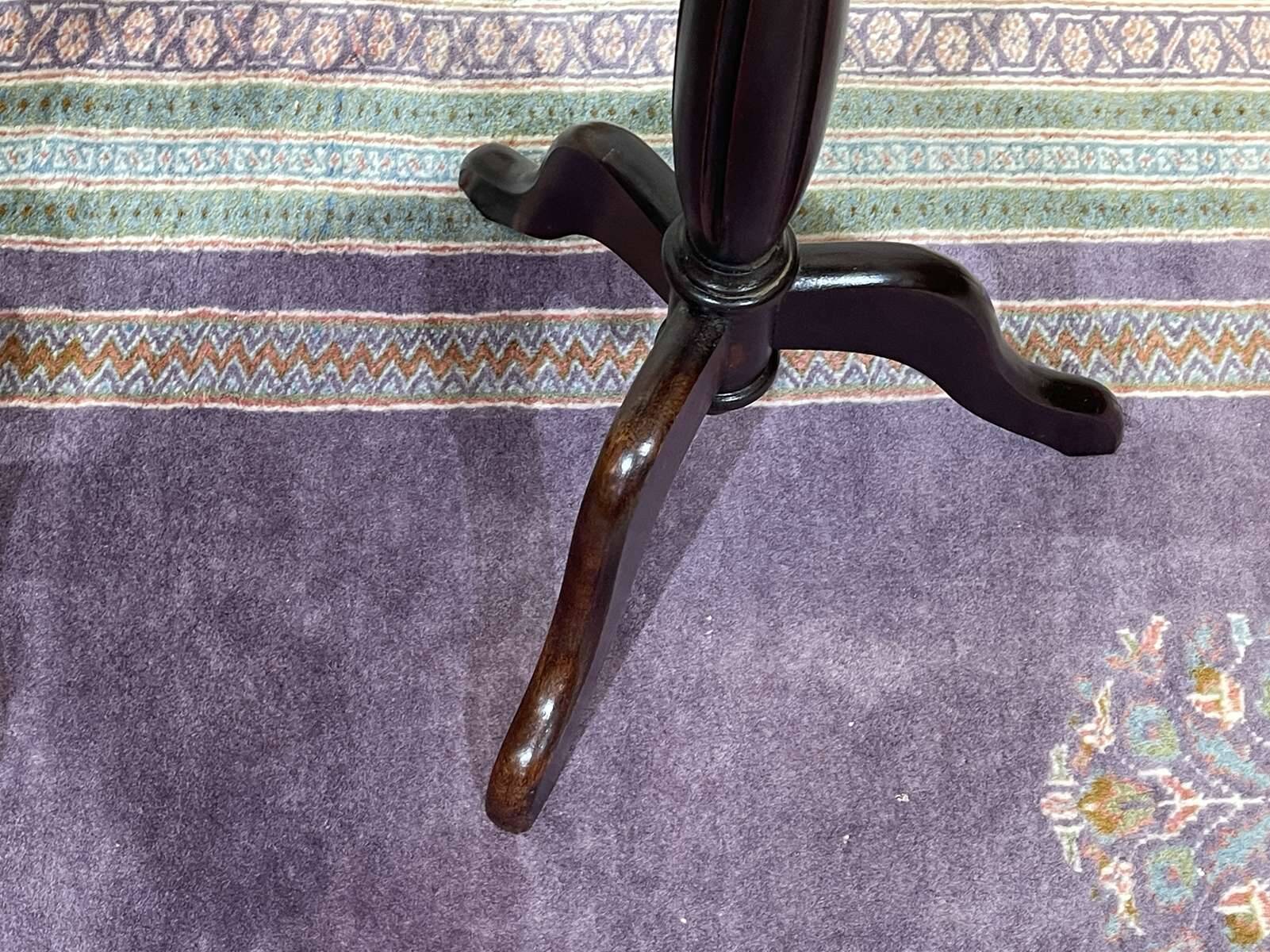 Pair of Louis XVI style mahogany side tables with marble tops
