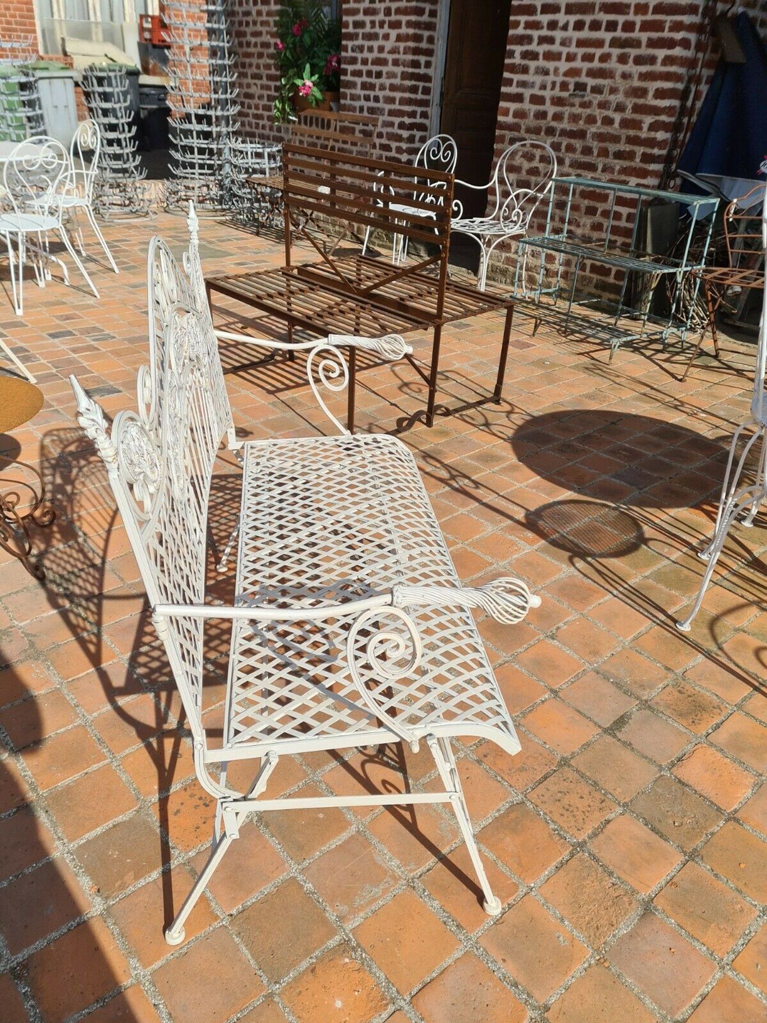 Banc de jardin en fer