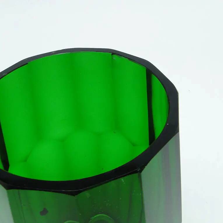 Art Deco vase, crystal, designed by J. Hoffmann, Bohemia, Czechoslovakia, 1930s