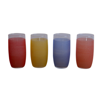 Colored lemonade glasses