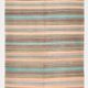 4x7 Pastel Vintage Kilim Rug, 126x210 Cm Anatolian Carpet
