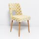Mustard yellow Shell chair from the mid-century, 1960s