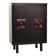 De Coene Style Black Highboard with Red Accents. Belgium, 1960s.