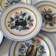 6 earthenware plates from the East - vintage 1960s