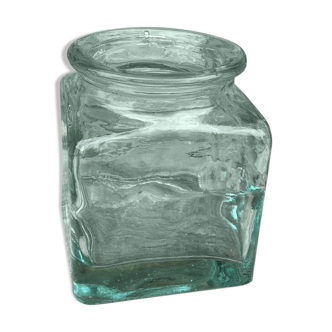 Thick glass jar