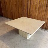 Travertine coffee table 1980
