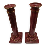 PAIR OF CERAMIC TORCHES