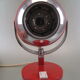 Seventies Space Age Eyeball table lamp in red and chrome laqué metal