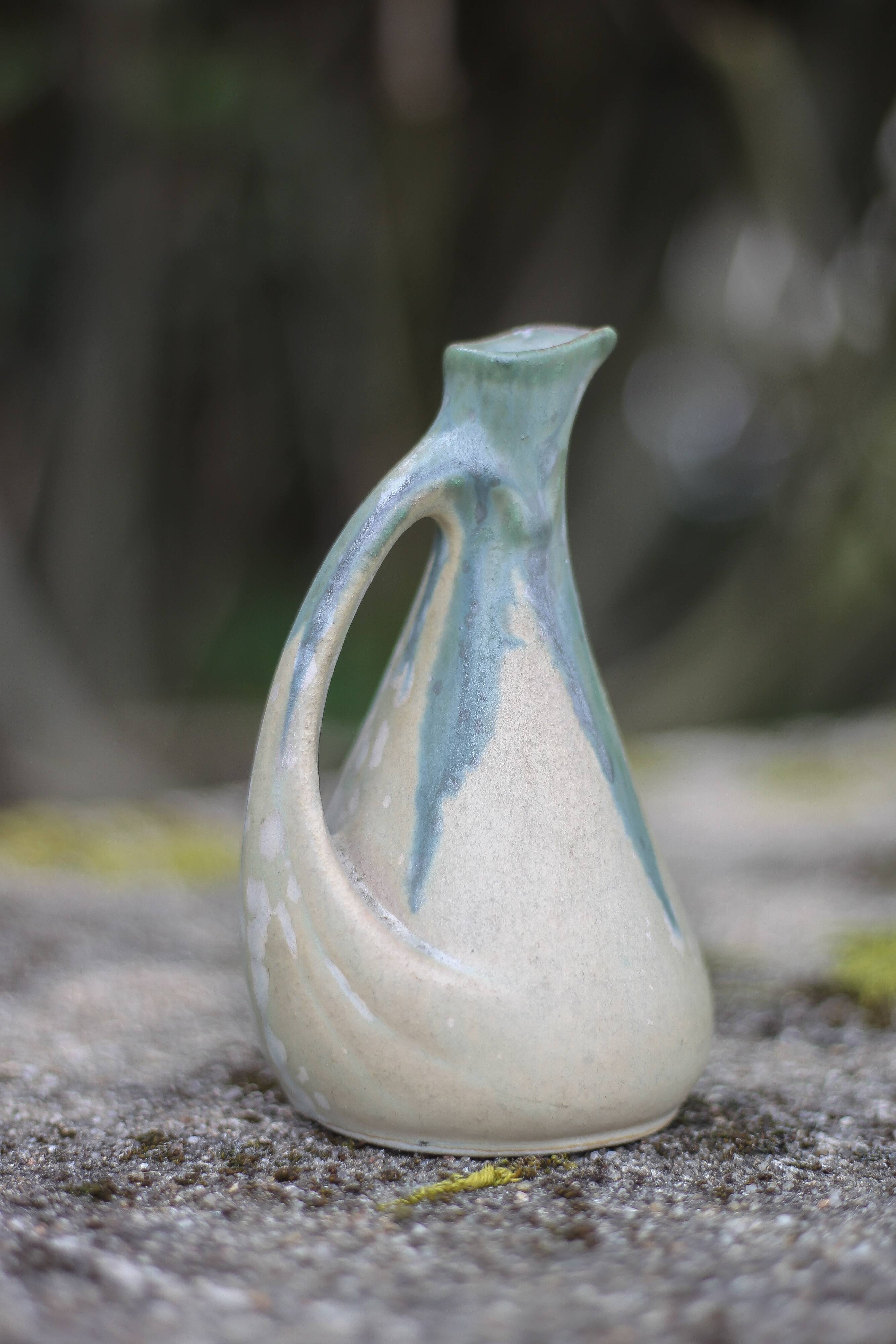 Pichet céramique Denbac, petit pichet céramique flammé